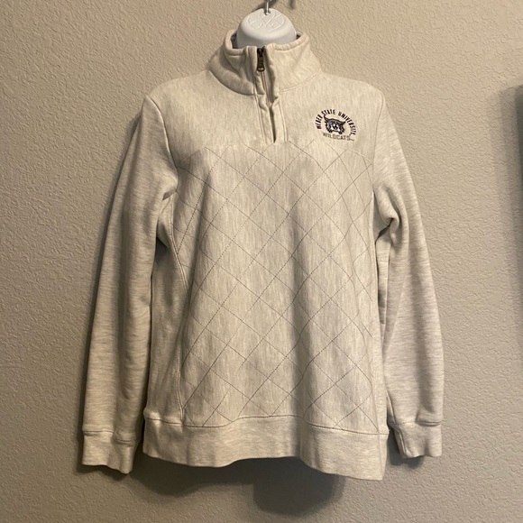 Champion Tops - Women’s Weber State University Wildcats Qulited Quarter Zip Grey M